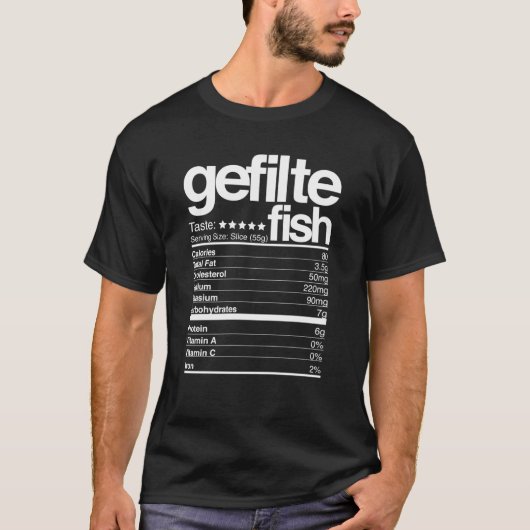 Gefilte Fish Nutritional Facts Hanukkah573png573 T-shirt (Voorkant)