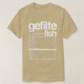 Gefilte Fish Nutritional Facts Jewish Hanukkah Foo T-shirt (Design voorkant)