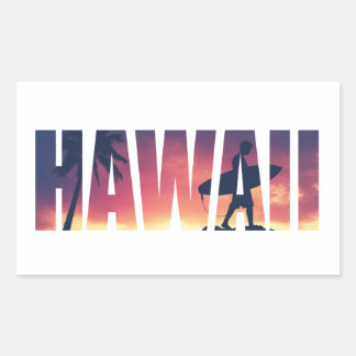  gefilterd Briefkaart Hawaii Rechthoekige Sticker