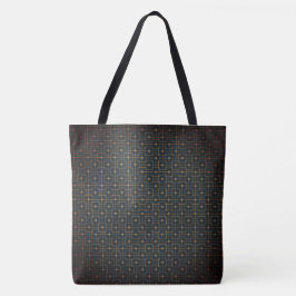 Gefilterd geometrisch modern puntig Chinees patroo Tote Bag