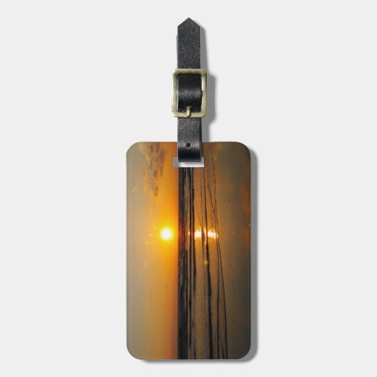 Gefilterde zonsondergang bagagelabel (Voorkant verticaal)