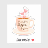 Gefinancierd door Coffee & Love Sticker (Vel)