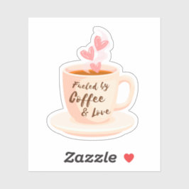 Gefinancierd door Coffee & Love Sticker