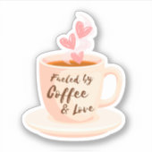 Gefinancierd door Coffee & Love Sticker (Voorkant)