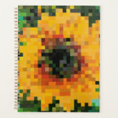 Gefixelde zonnebloem licht planner (Voorkant)