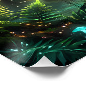 Geflügelter Leopard – Fantasie Tierillustration Perfect Poster (Hoek)