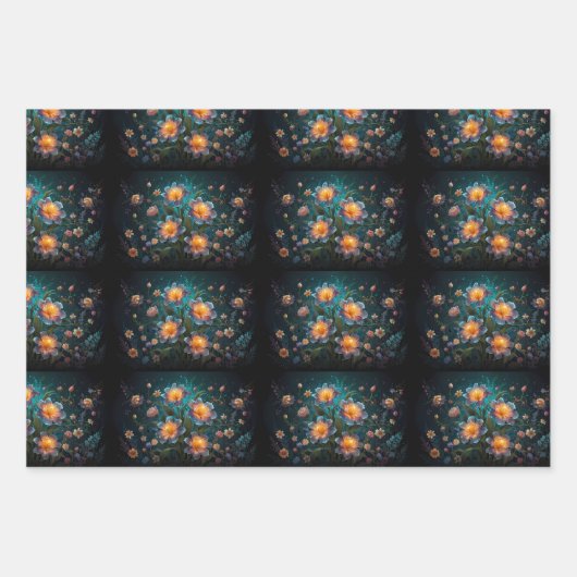 Gefluister in bloei inpakpapier vel (Voorkant 2)