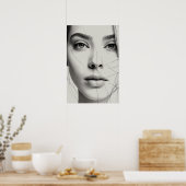 Gefluister in de blik poster (Keuken)