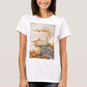 Gefluister in de pompoenveld grafische T-shirt