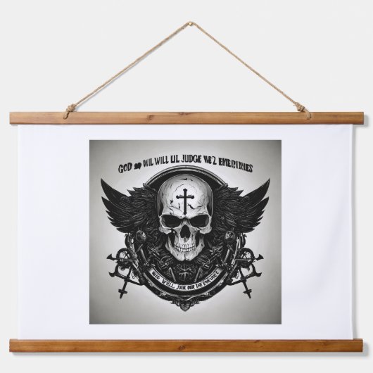 "Gefluister in het donker" Hangend Wandkleed (Voorkant)