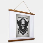 "Gefluister in het donker" Hangend Wandkleed (Gebogen)