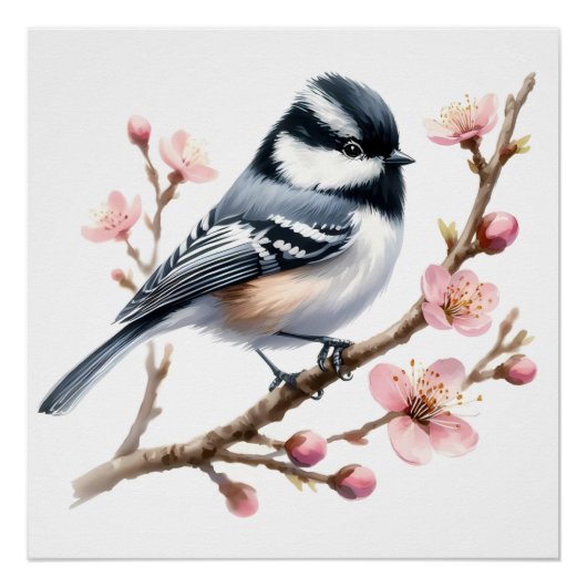 Gefluister op de tak perfect poster (Voorkant)