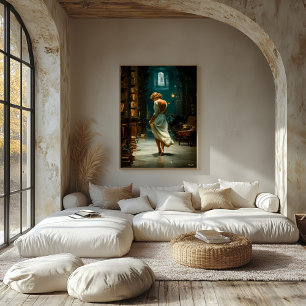 Gefluister tussen de planken canvas afdruk