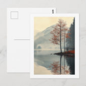 Gefluister van de herfst reflectie briefkaart (Voorkant / Achterkant)