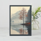 Gefluister van de herfst reflectie kaart (Staand voorkant)