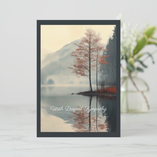 Gefluister van de herfst reflectie kaart (Staand voorkant)