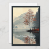 Gefluister van de herfst reflectie kaart (Voorkant / Achterkant)