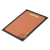 Gefluister van de herfst - Sinaasappel - gevoerd Notitieblok (Schuin)