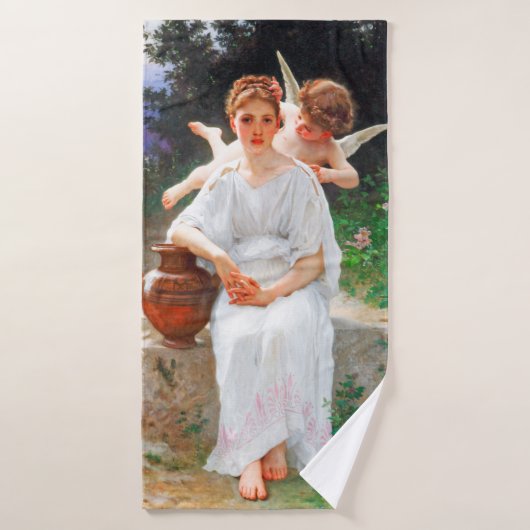 Gefluister van de Liefde, Bouguereau Badhanddoek (Badhanddoek)