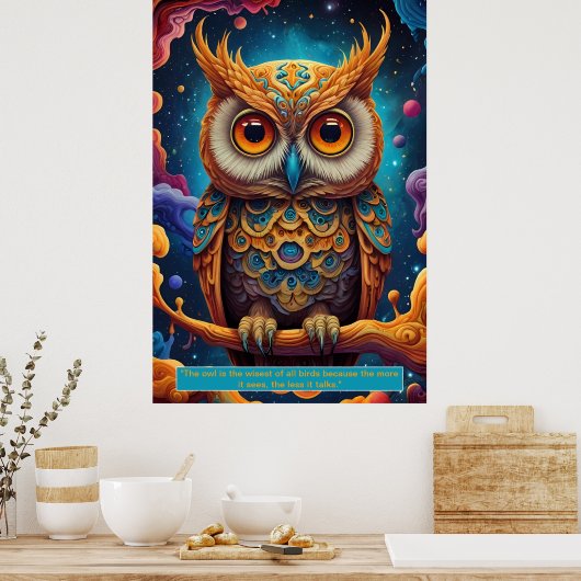 Gefluister van de nacht poster (Keuken)