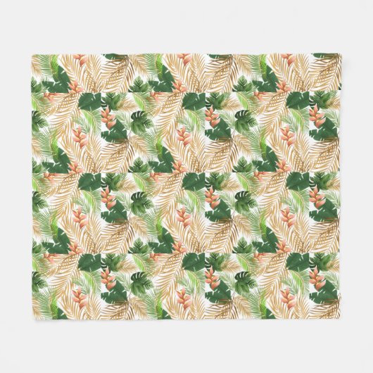 Gefluister van de Palm Fleece Deken (Voorkant (Horizontaal))