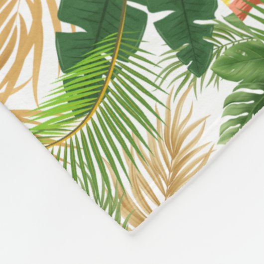 Gefluister van de Palm Fleece Deken (Hoek)