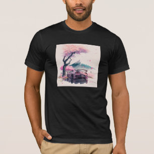Gefluister van de Rijzende Zon langs de Sakura Weg T-shirt
