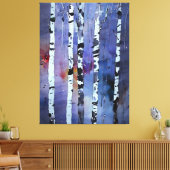 Gefluister van de winterse Bossen Canvas Afdruk (Insitu (Woonkamer))