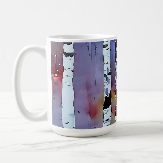 Gefluister van de winterse Bossen Koffiemok (Links)