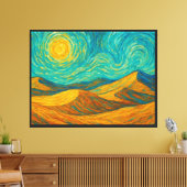 Gefluister van de woestijn canvas afdruk (Insitu (Woonkamer))