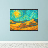 Gefluister van de woestijn canvas afdruk (Insitu (Houten vloer))
