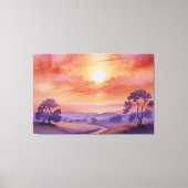 "Gefluister van de zonsondergang" Canvas Afdruk (Voorkant)
