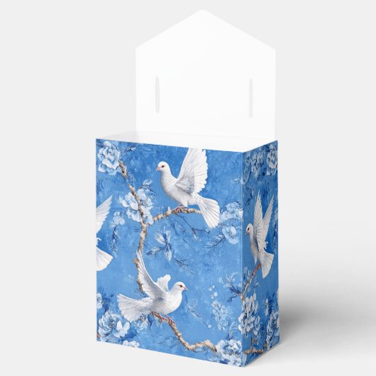 Gefluister van duiven, Blauw Botanisch, Bedankdoosjes (Geopend)