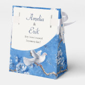 Gefluister van duiven, Blauw Botanisch, Bedankdoosjes (Achterkant)