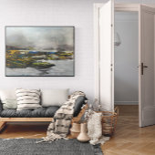 gefluister van een mistige beek canvas afdruk