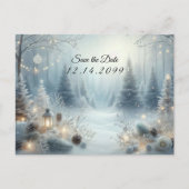 Gefluister van een winterzonnewende aankondigingskaart (Voorkant)