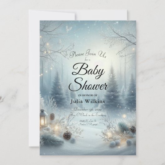 Gefluister van een winterzonnewende kaart (Voorkant)