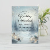 Gefluister van een winterzonnewende kaart (Staand voorkant)