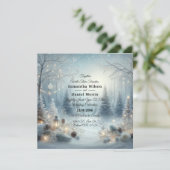 Gefluister van een winterzonnewende kaart (Staand voorkant)