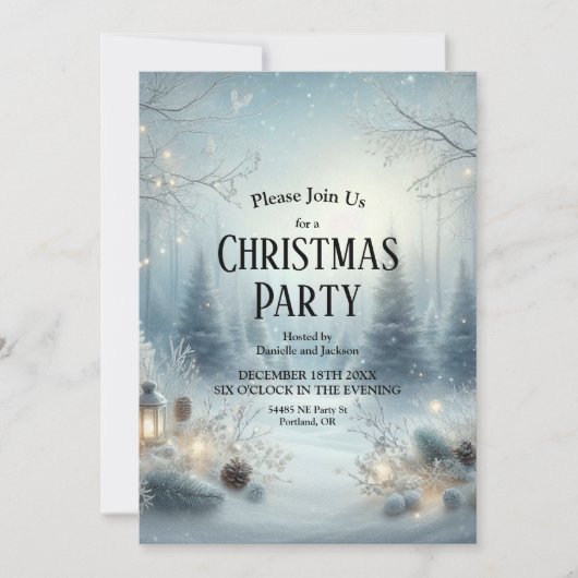 Gefluister van een winterzonnewende kaart (Voorkant)