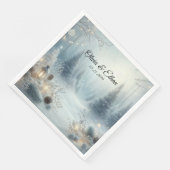 Gefluister van een winterzonnewende servet (Hoek)