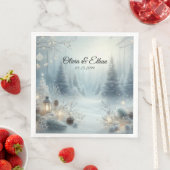 Gefluister van een winterzonnewende servet (Insitu)