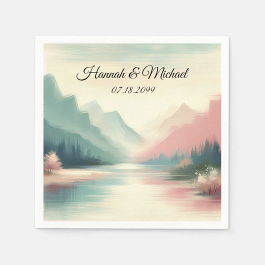 Gefluister van een winterzonnewende servet (Voorkant)