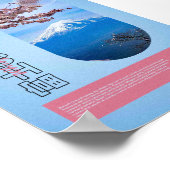 Gefluister van Fuji – Mount Fuji & Sakura Poster (Hoek)