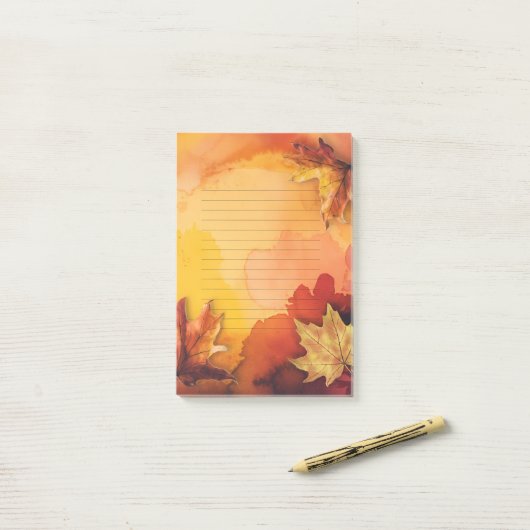 Gefluister van Herfst Post-it® Notes (Op bureau)