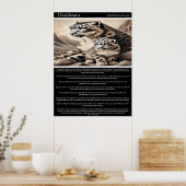 Gefluister van het wild: Desiderata Poster (Keuken)