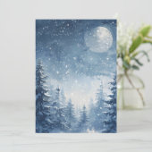 Gefluister van het Winterwoud Feestdagenkaart (Staand voorkant)
