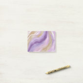 Gefluister van lavendel post-it® notes (Op bureau)