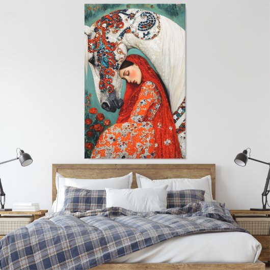 gefluister van sereniteit canvas afdruk (Insitu (Slaapkamer))