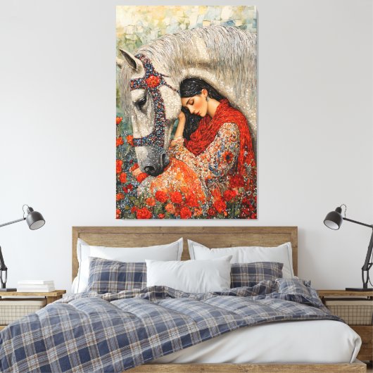 gefluister van sereniteit canvas afdruk (Insitu (Slaapkamer))